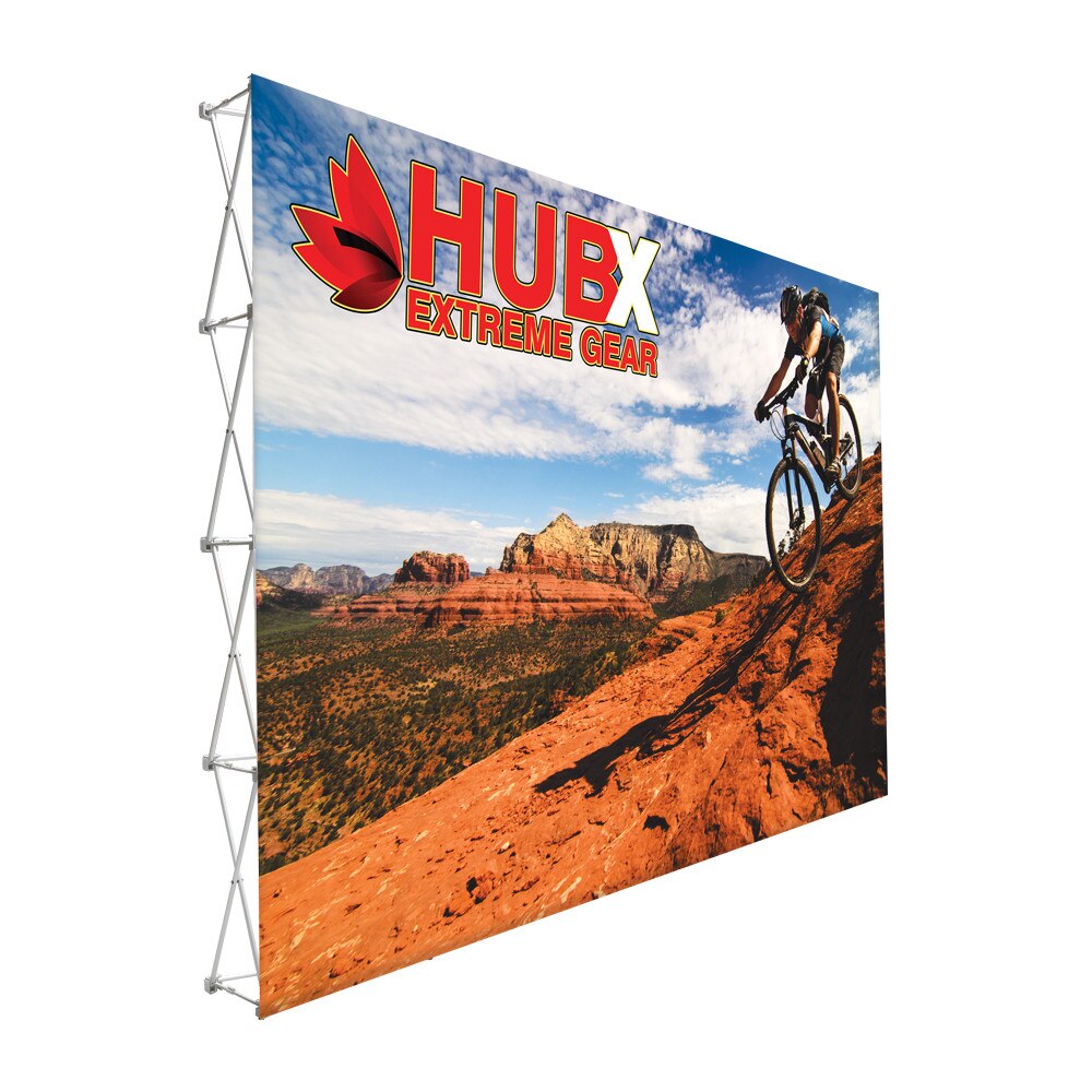 15 x 10 ft. RPL Fabric Pop Up Display Straight — Graphic Package / No Endcaps
